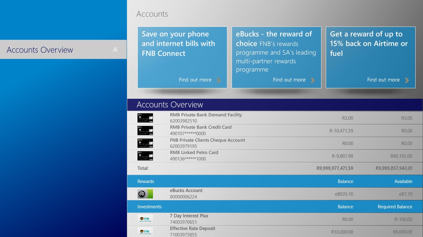 RMB Banking App screenshot