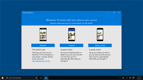 Microsoft Phone Companion Screenshots 1