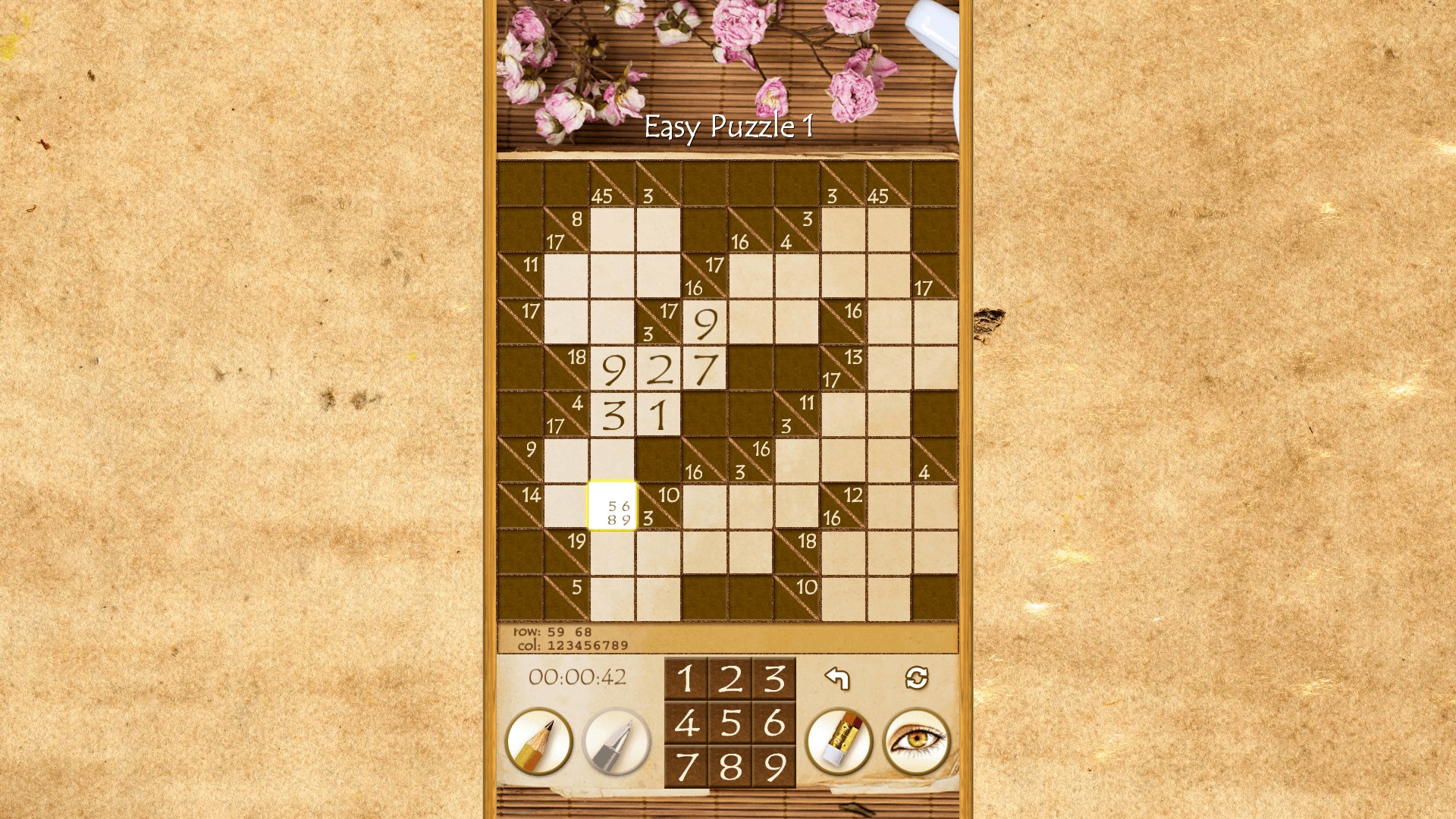 Smooth gameplay, pencil mode, clean layout and 3 input modes: touch, mouse or keyboard.