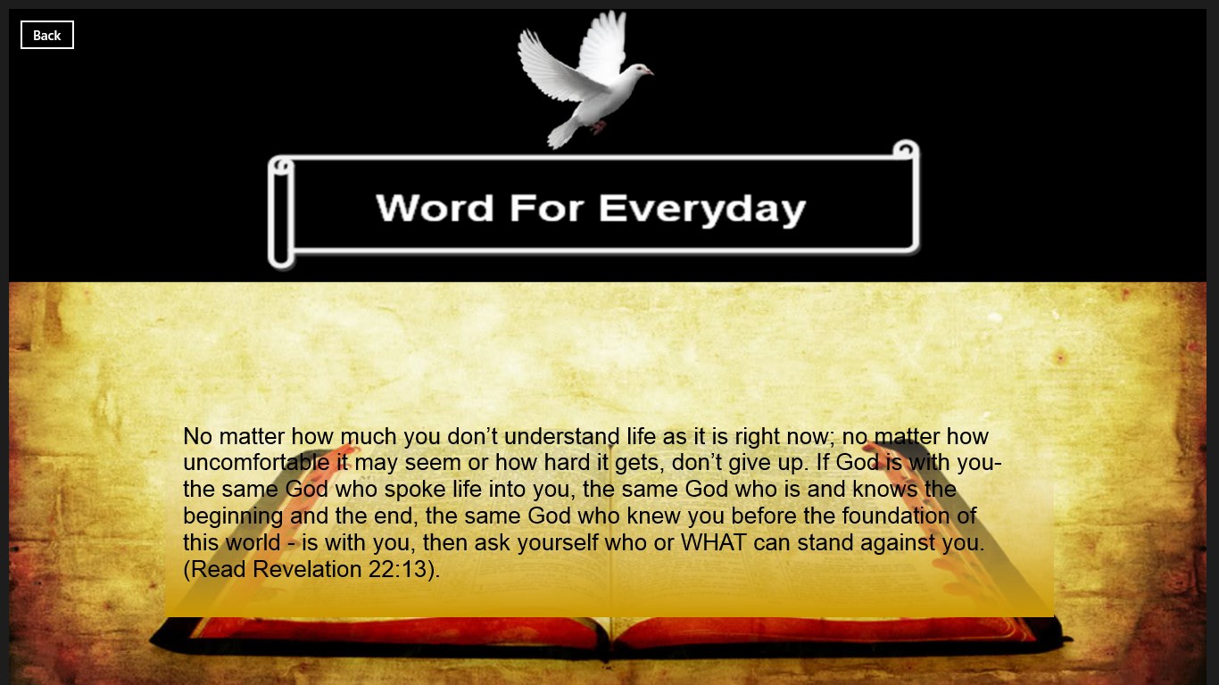 Word 4. Word 4 everyday Bible.