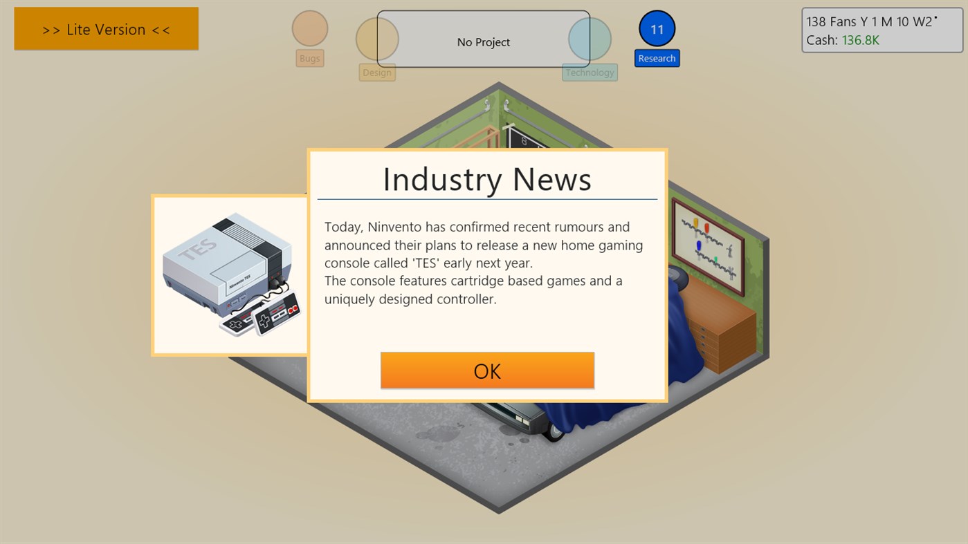 #6. Game Dev Tycoon Lite (Windows) 由: Greenheart Games Pty. Ltd.