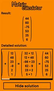 Matrix calculator++ Free screenshot 3