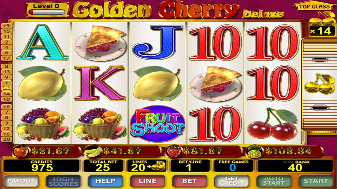 #1. Slots! Golden Cherry Deluxe (Windows) By: QED Gaming
