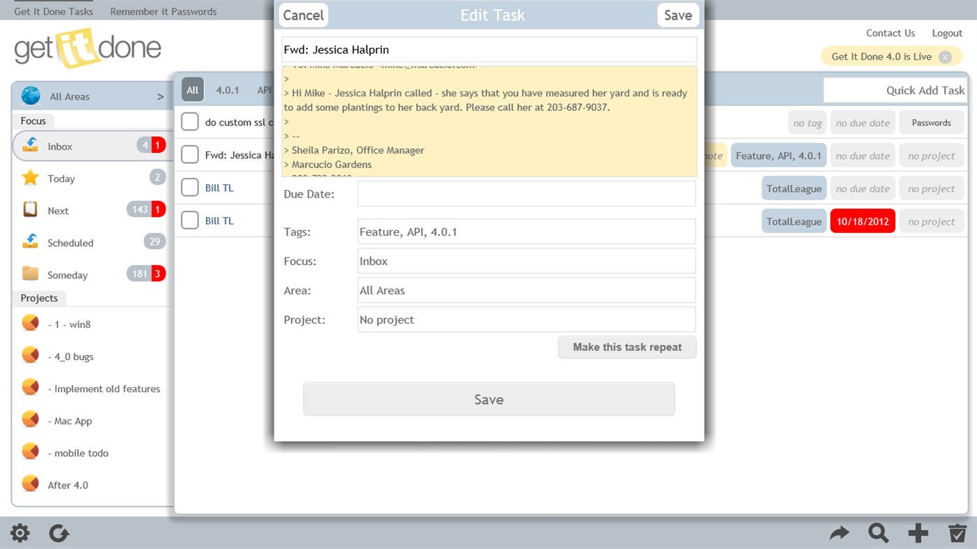 #1. Get It Done Tasks (Windows) By: marcucio