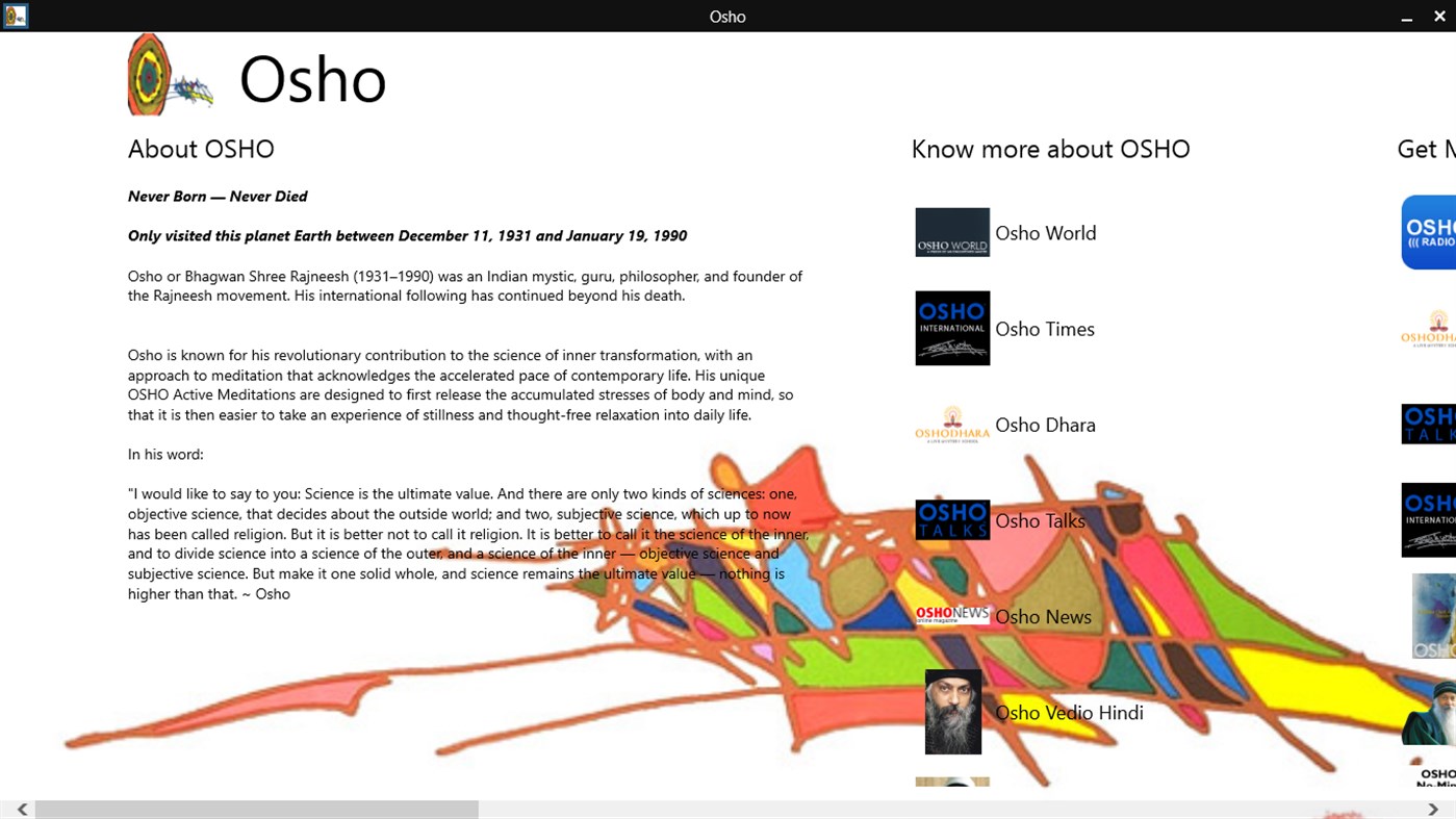 #1. Osho (Windows) 由: ArtGyan