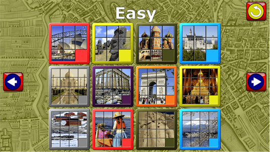 Kids Slide Puzzle World - 15 mystic squares shape rearranging mosaic game for older aged children screenshot 4