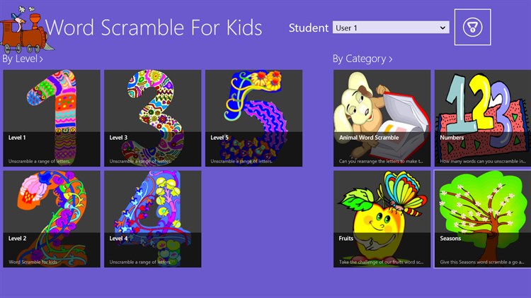 Word Scramble for Kids - PC - (Windows)