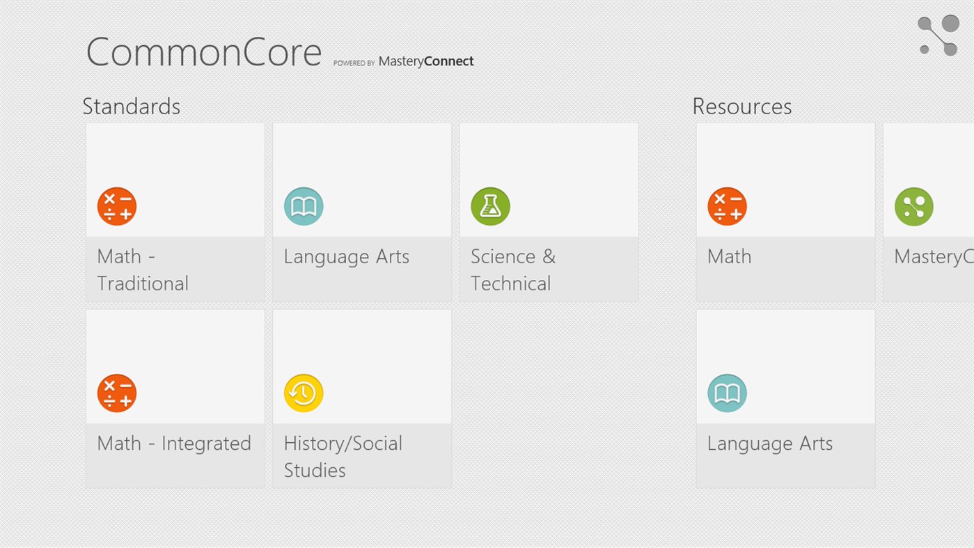 #1. Common Core Standards (Windows) 来自: MasteryConnect