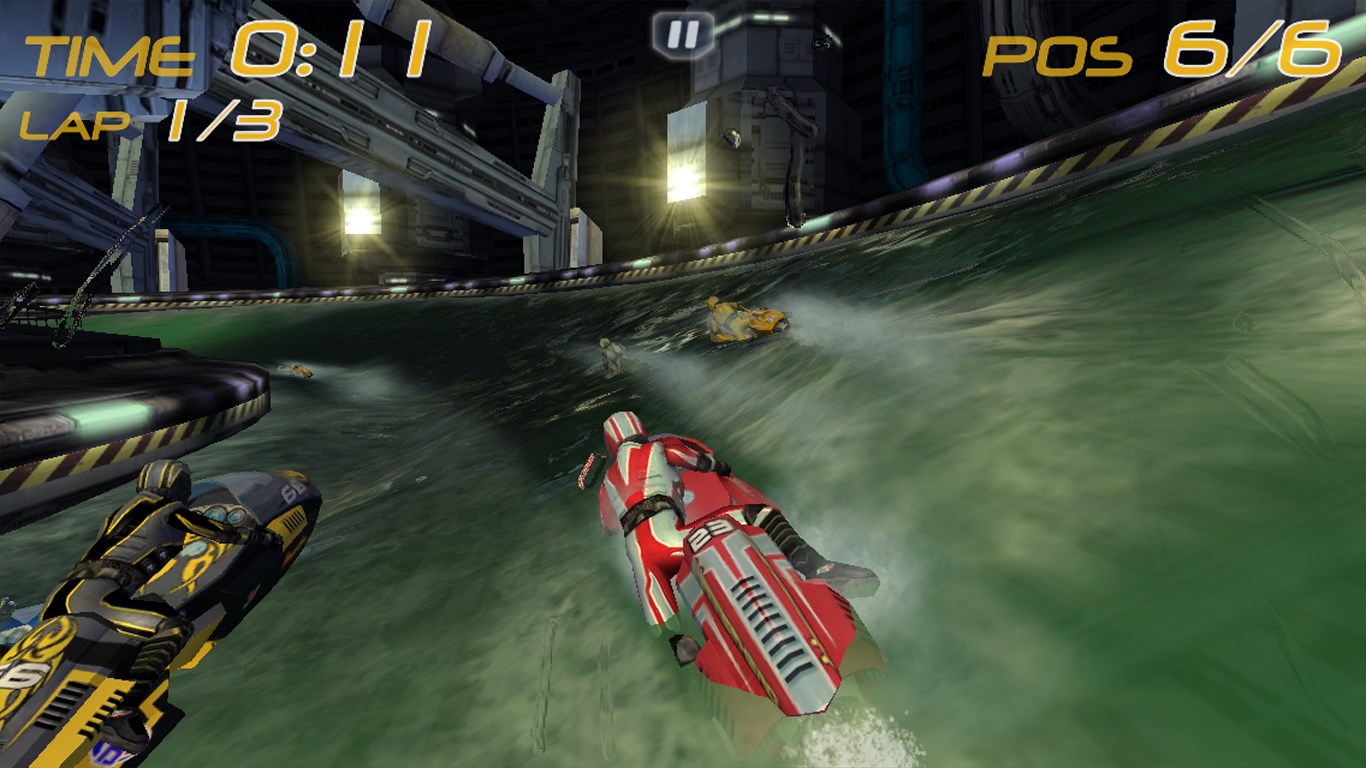 Unlock 12 futuristic race tracks and 7 screaming fast jet skis.