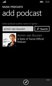 Music podcasts screenshot 1