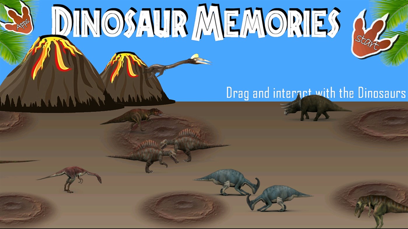 #4. Dinosaur Memory Game for kids (Windows) Bởi: The Interactive Studio