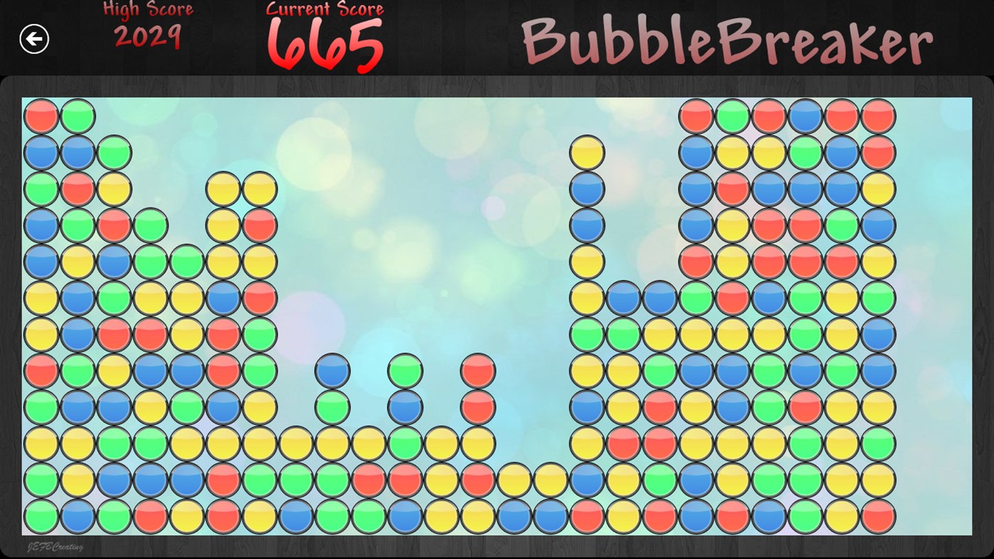 #2. Bubble Breaker 10 (Windows) Podle: JEFBCreating