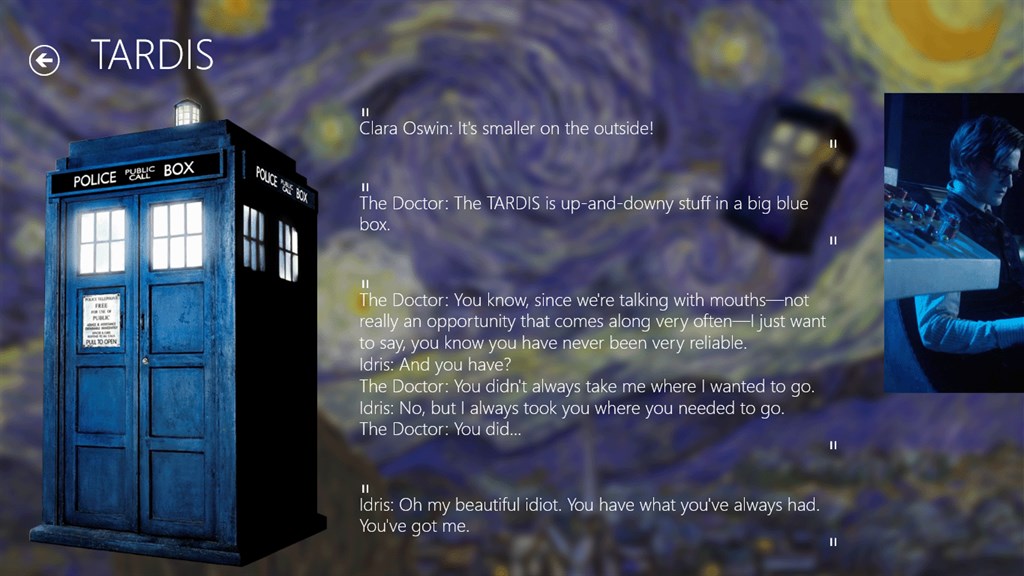 doctor who tardis windows