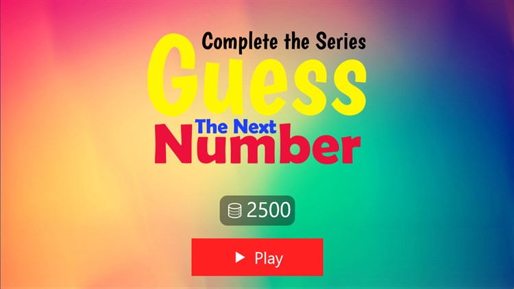 Guess The Next Number - PC - (Windows)