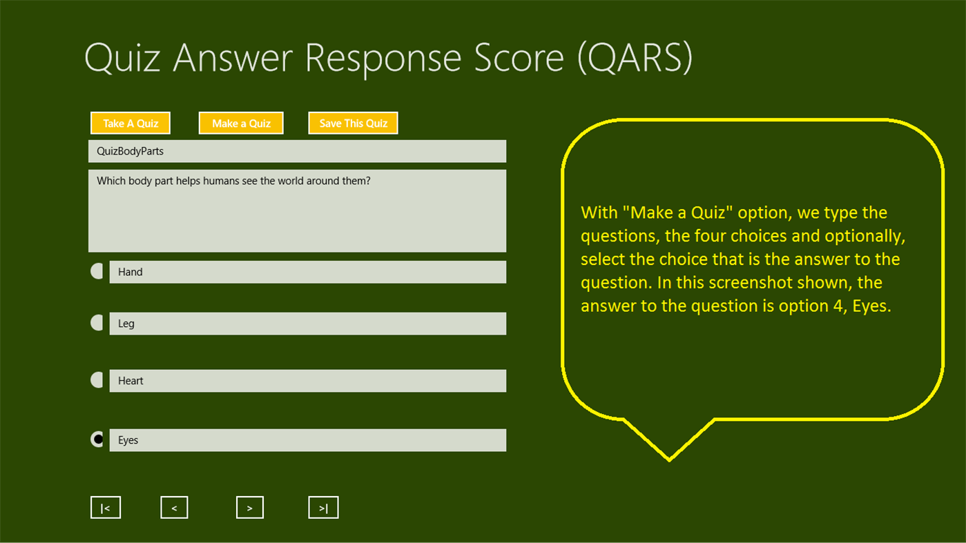 #2. Quiz Answer Response Score (Windows) Με: Vijay Krishnan
