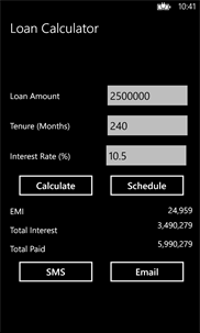 Loan EMI Calculator screenshot 2