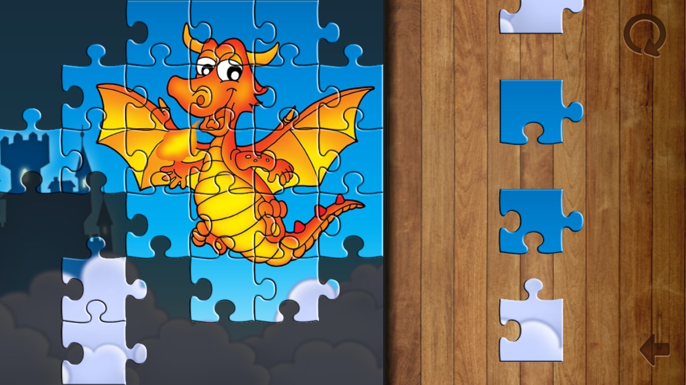 Screenshots of Kids' Puzzles.