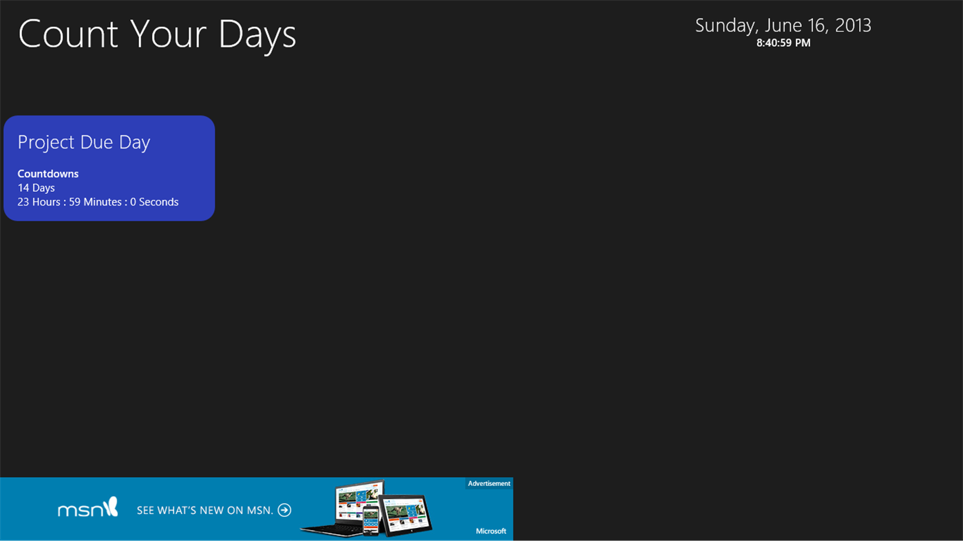 #3. Count your day (Windows) 由: POONFAMILY