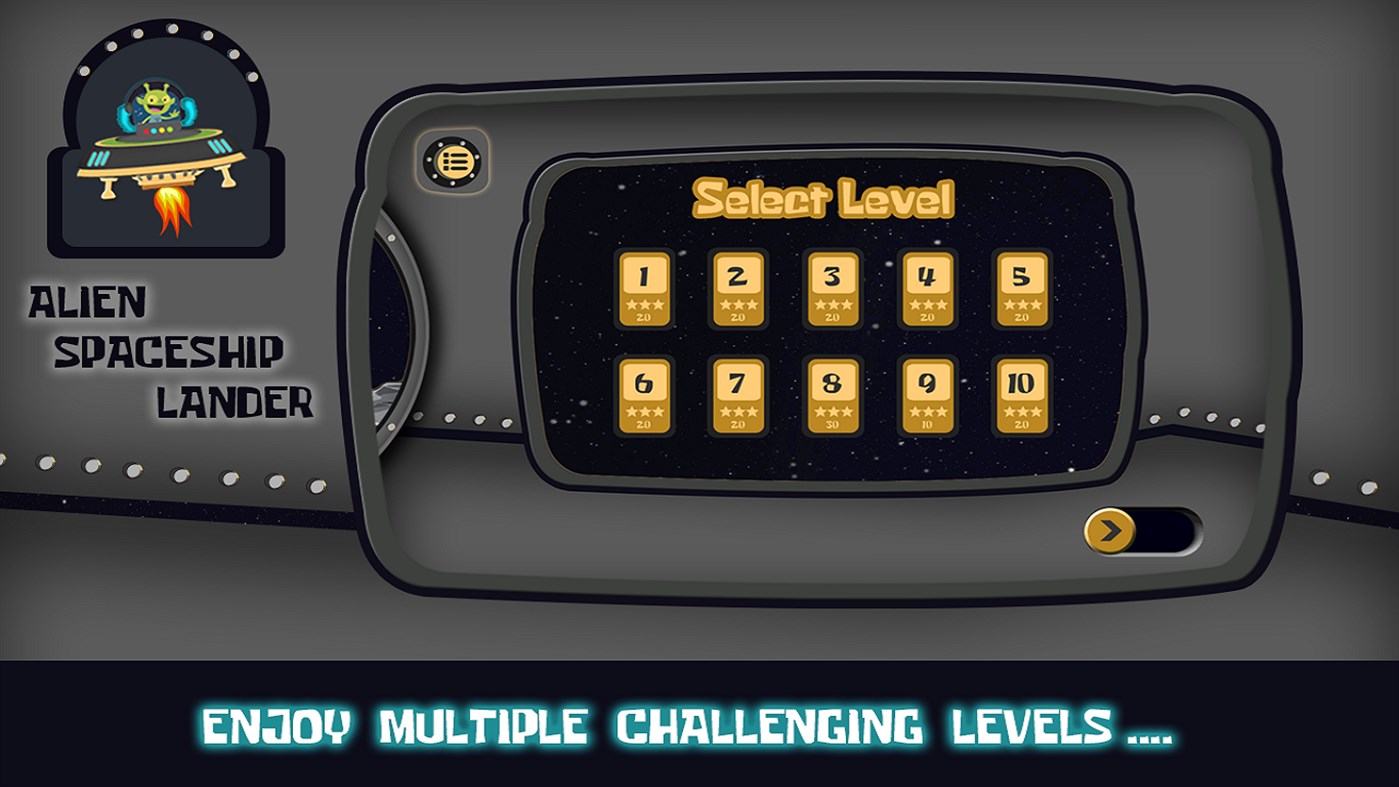 #4. Alien Spaceship Lander (Windows) Bởi: SoftianZ