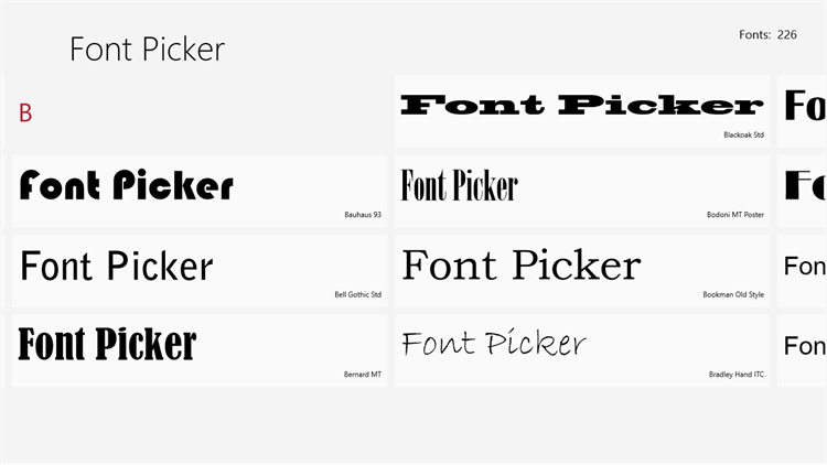 Font Picker - PC - (Windows)