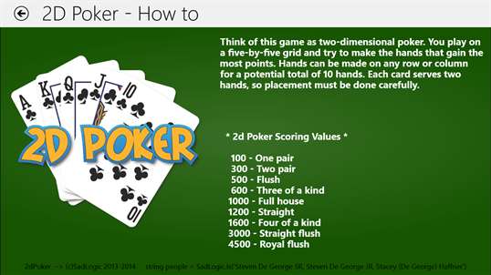 2D Poker screenshot 1