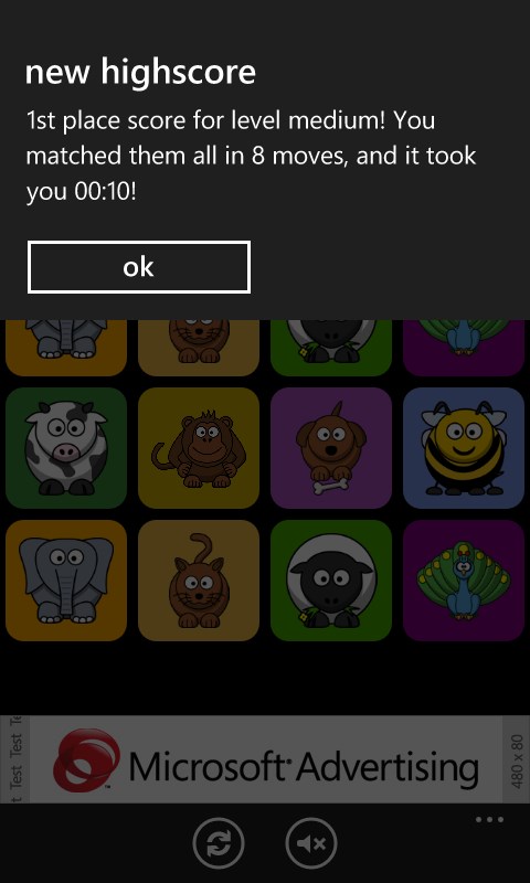 Screenshot 6 Cartoon Animals Memory Free windows