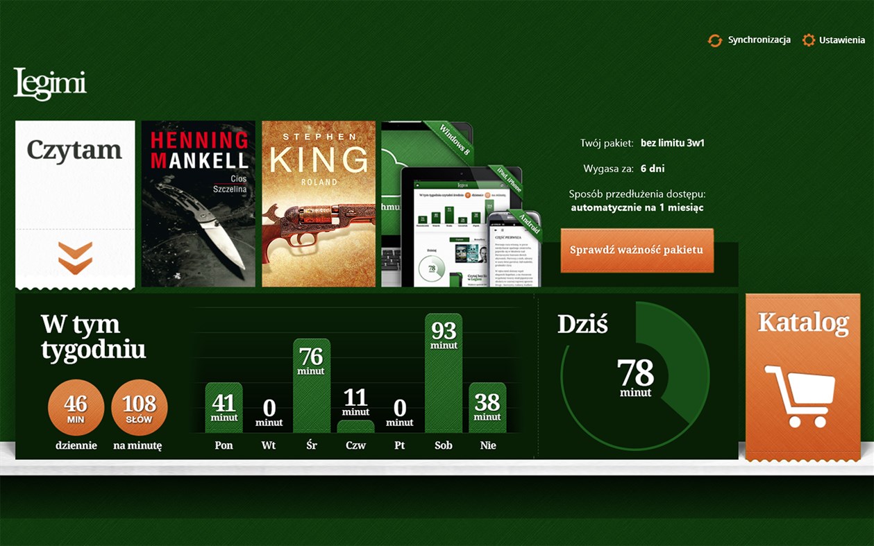 #1. Legimi - ebook reader (Windows) Podle: Legimi