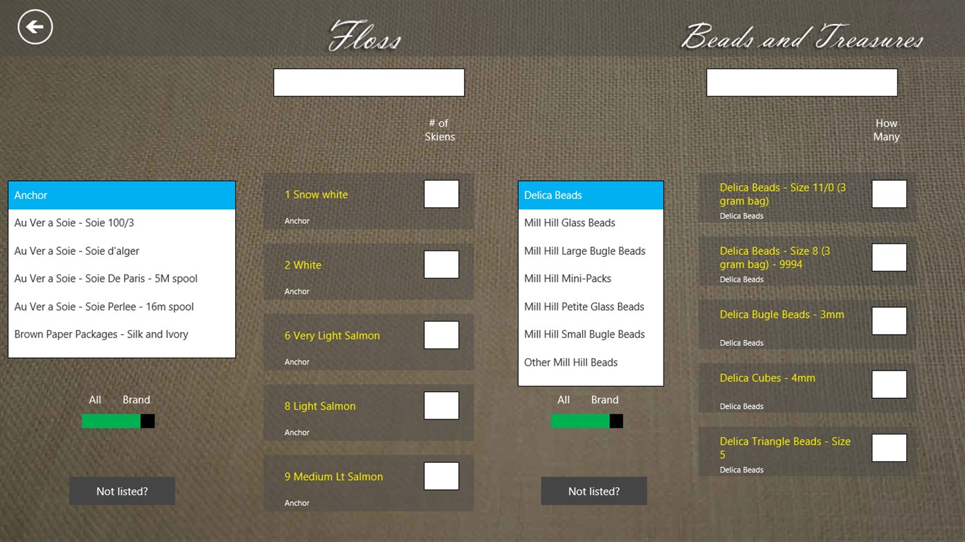 #3. My Cross Stitch Tracker (Windows) De: VABTM Software and Consulting