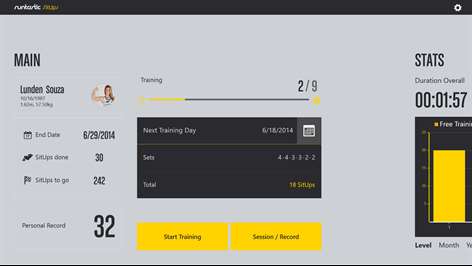 Runtastic SitUps PRO Screenshots 1