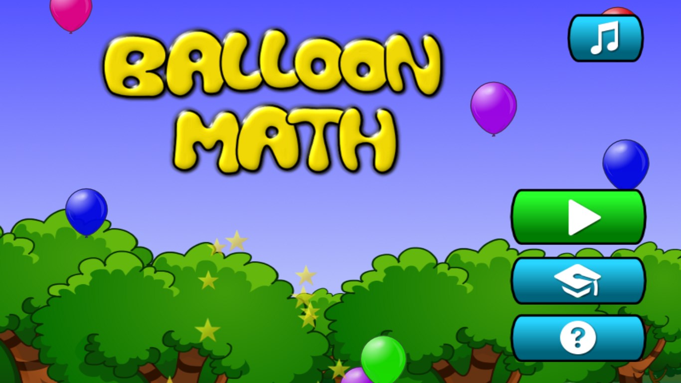 Balloon Math for Kids - Free download and play on Windows | Microsoft Store, image size:1366x768