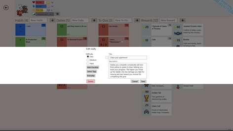 HabitRPG Metro Screenshots 2