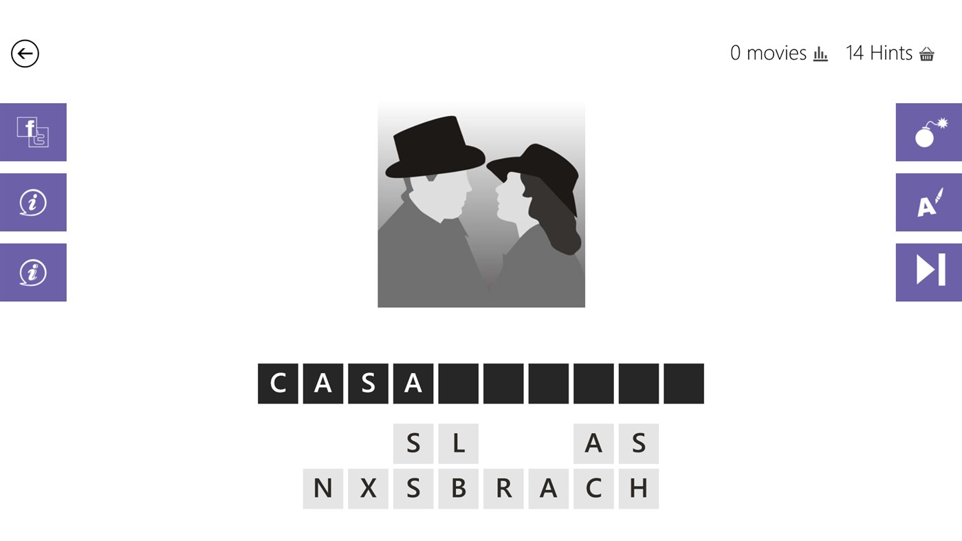 #7. Guess The Movie Quiz! (Windows) 来自: bubble quiz games