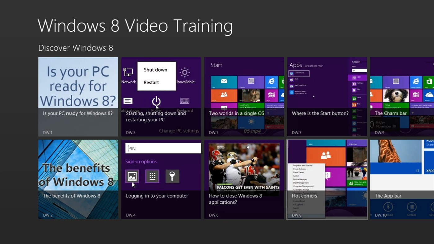 #1. Video Training for Windows ® 8 (Windows) 由: Mediaforma