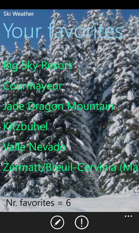 Ski Weather Screenshots 1
