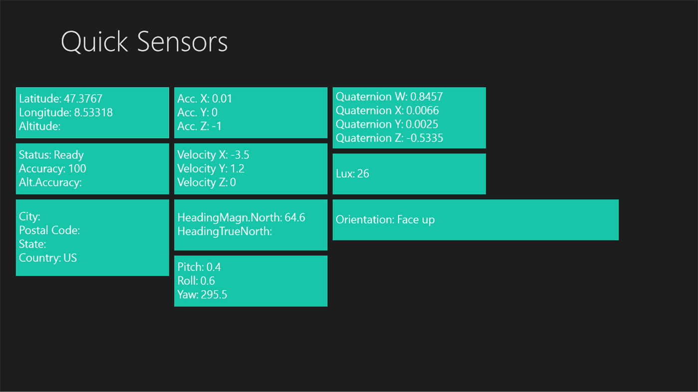 #2. Quick Sensors (Windows) โดย: Perfinica Solutions