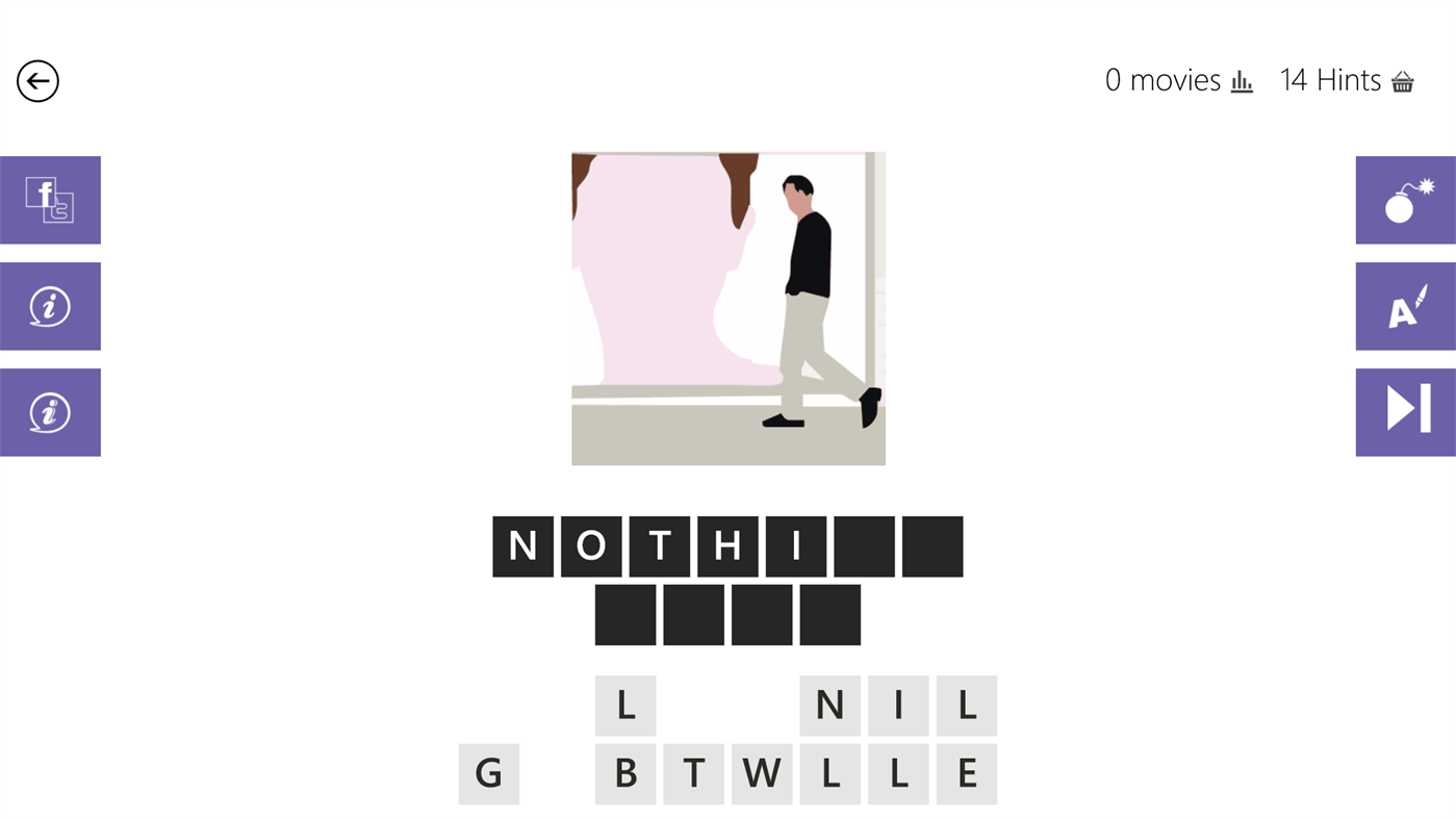 #4. Guess The Movie Quiz! (Windows) 来自: bubble quiz games