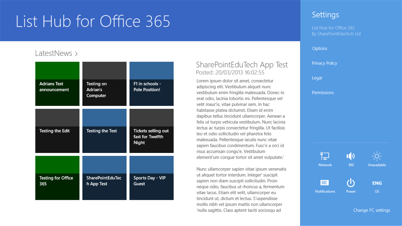 #5. List Hub for Office 365 (Windows) 由: AspiraCloud Ltd