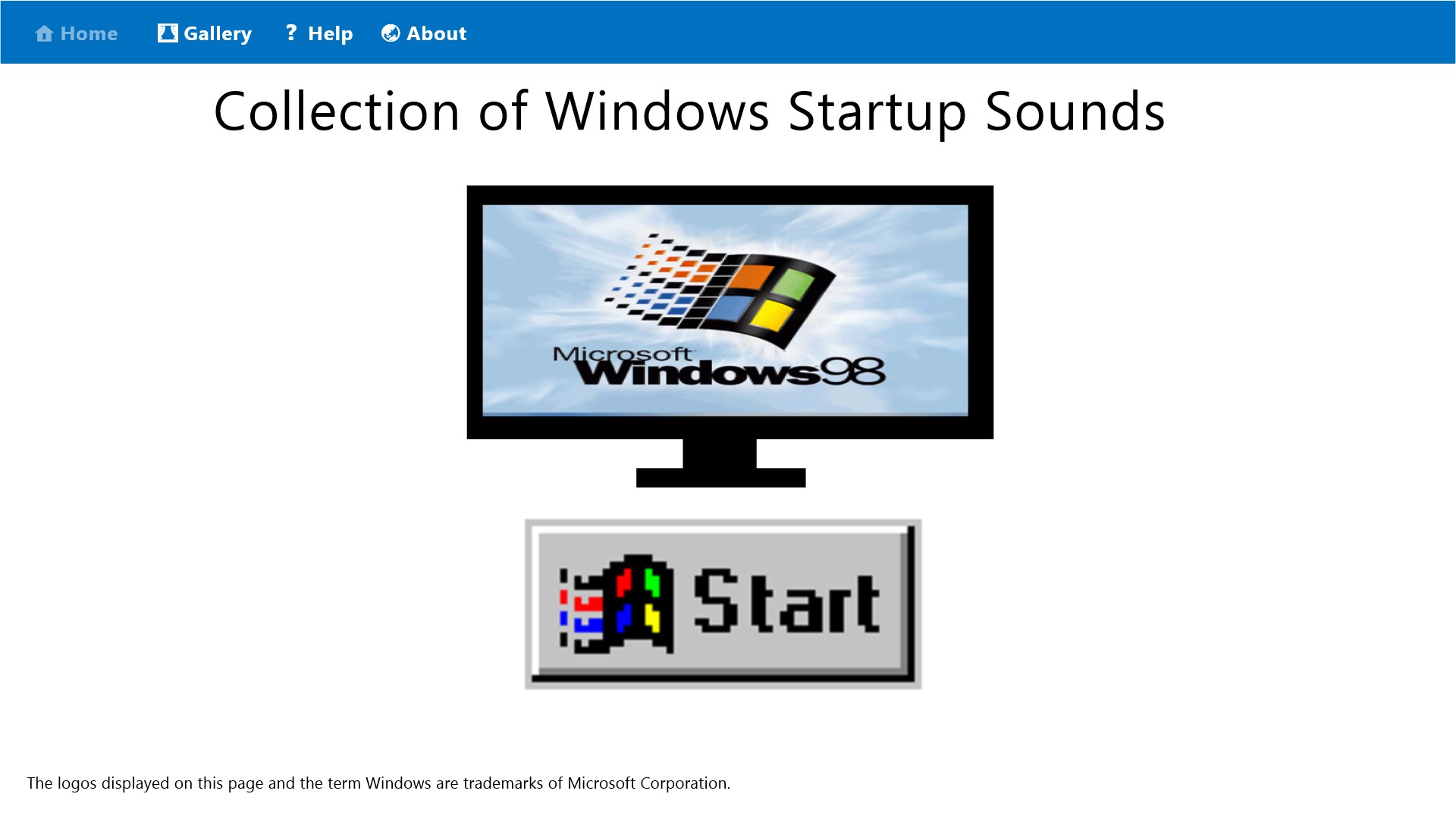 Collection of Windows Startup Sounds screenshot