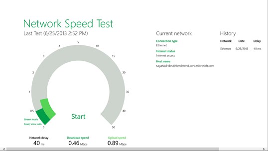 Network Speed Test screenshot 1