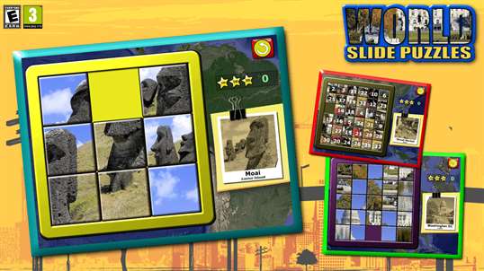 Kids Slide Puzzle World - 15 mystic squares shape rearranging mosaic game for older aged children screenshot 1