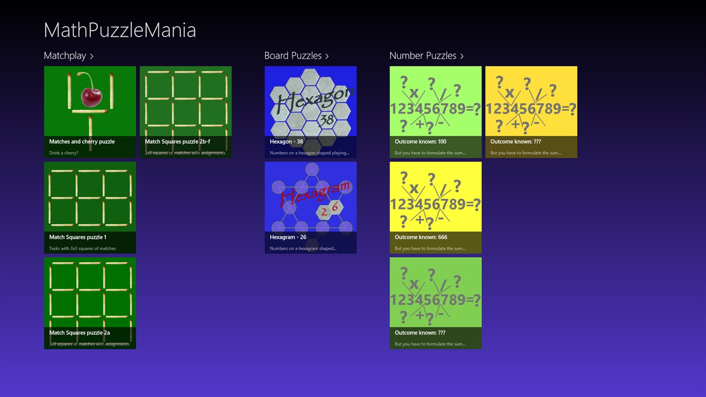 #1. MathPuzzleMania (Windows) Bởi: KlaassySoftware