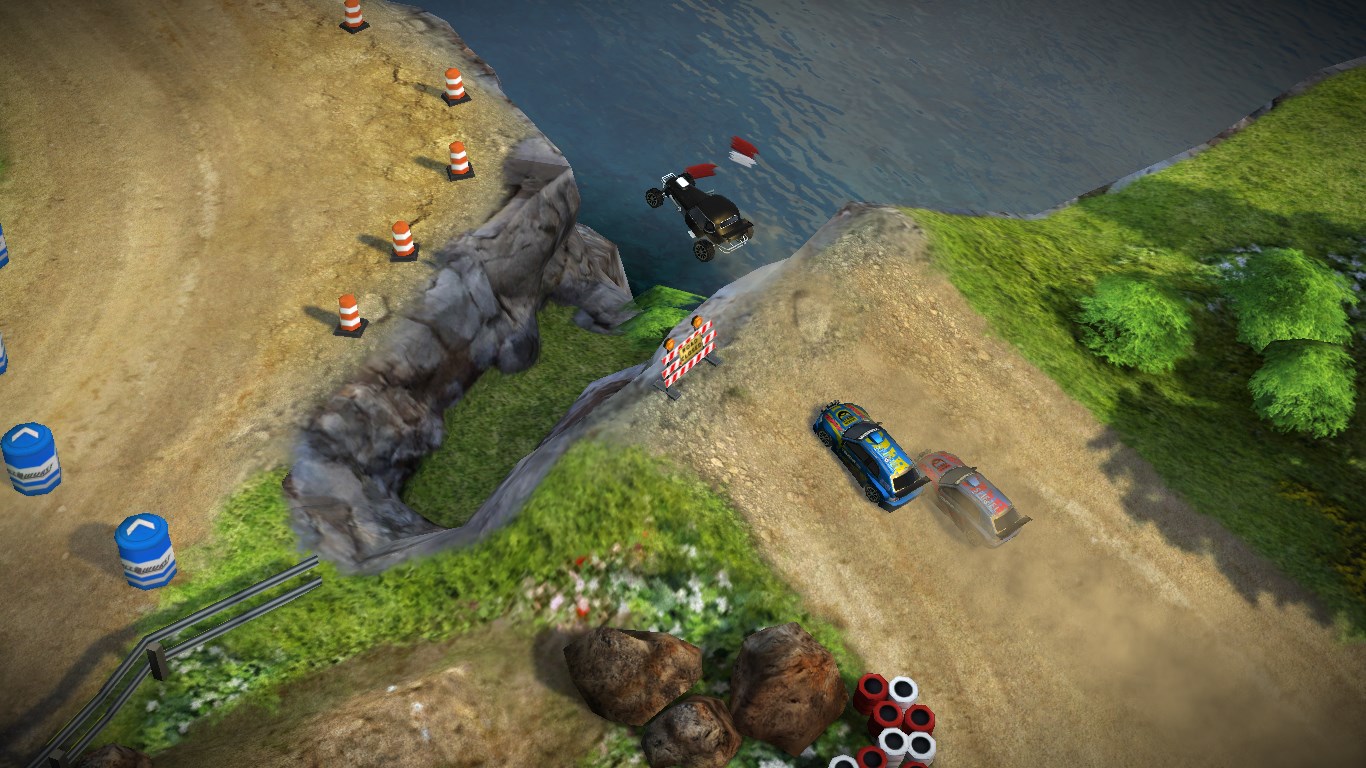 Battle it out on both racing circuits and off-road dirt tracks!