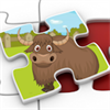 Kids Zoo Animal Jigsaw Puzzle Shapes - educational young childrens game teaches matching skills suitable for toddler and pre school boys and girls 2 +