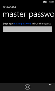 Passwords screenshot 1
