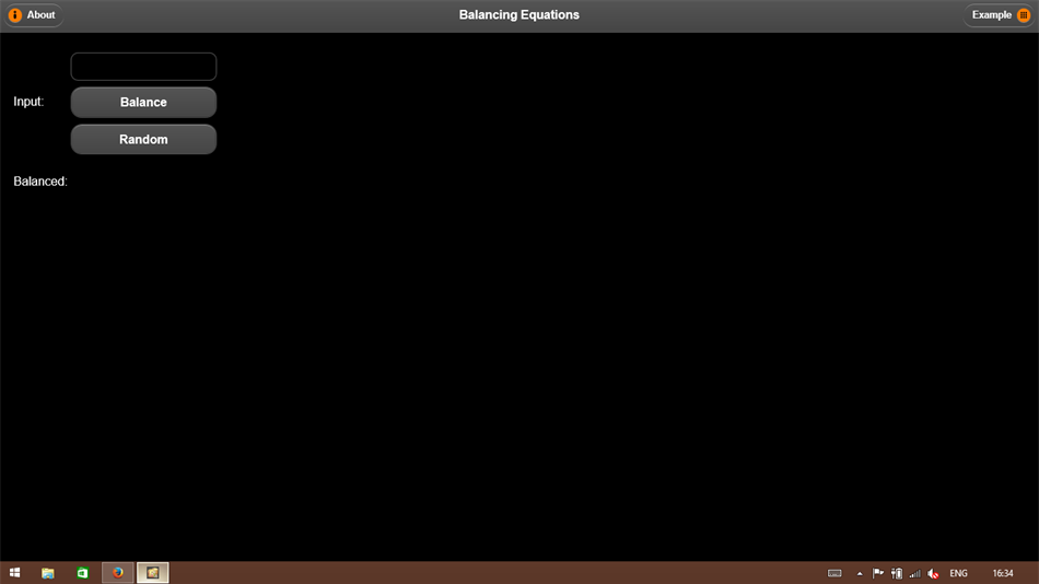 Balancing Equations (Windows) 由: mayankmethad