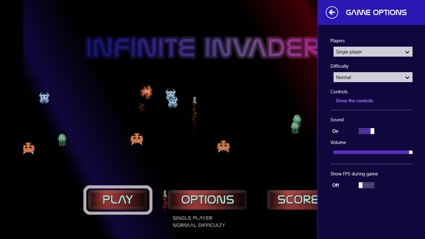 #6. Infinite Invaders (Windows) Podle: Peter Spada
