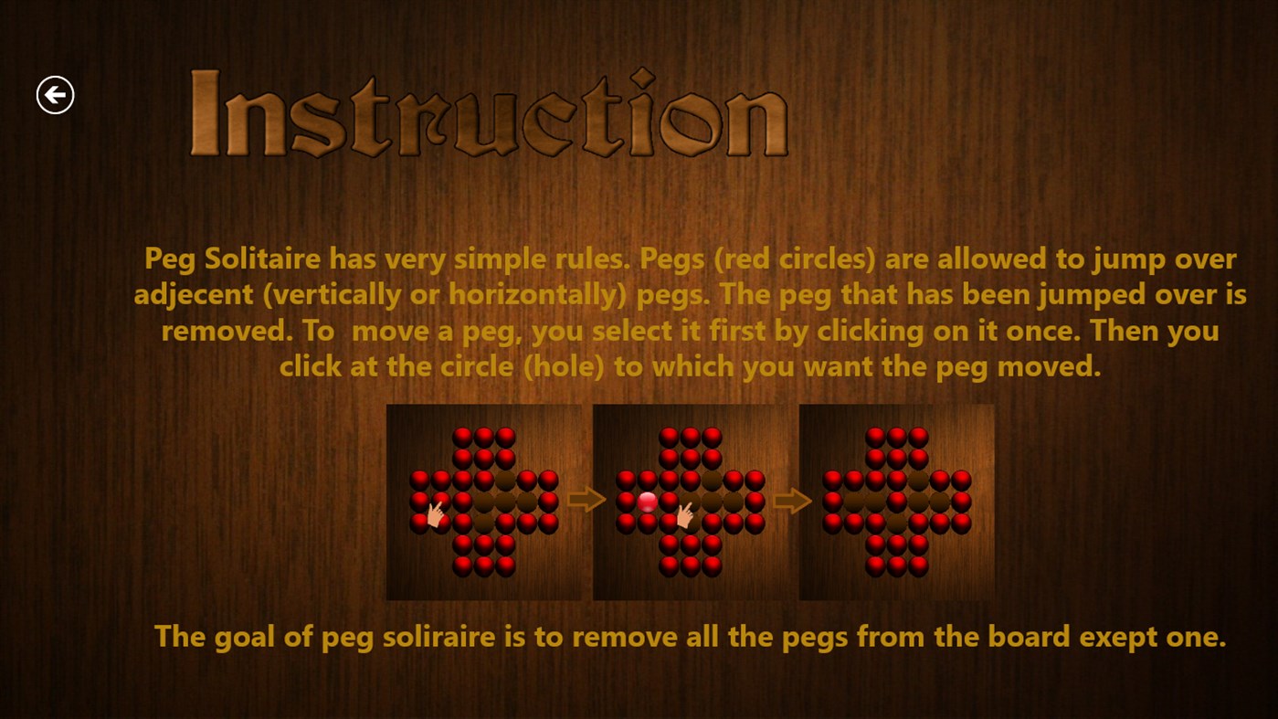 #3. Pegs solitaire (Windows) By: Aga_s