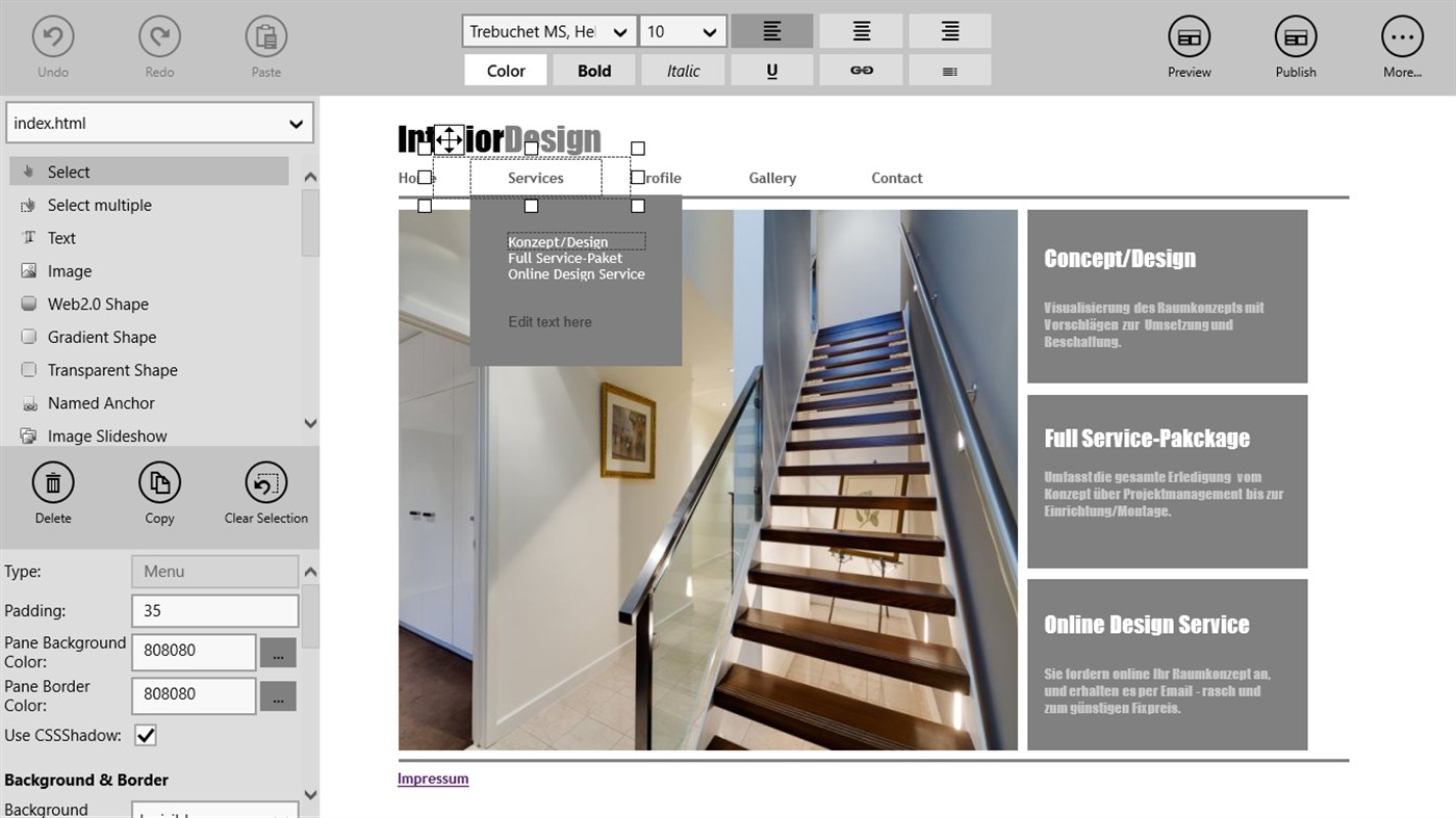 #1. Website Constructor (Windows) Von: Ambiera
