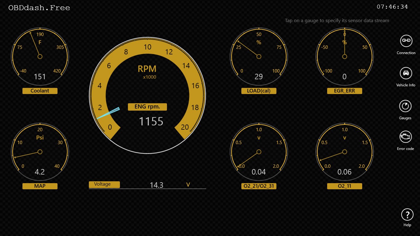 OBD dash.Free for Windows 10