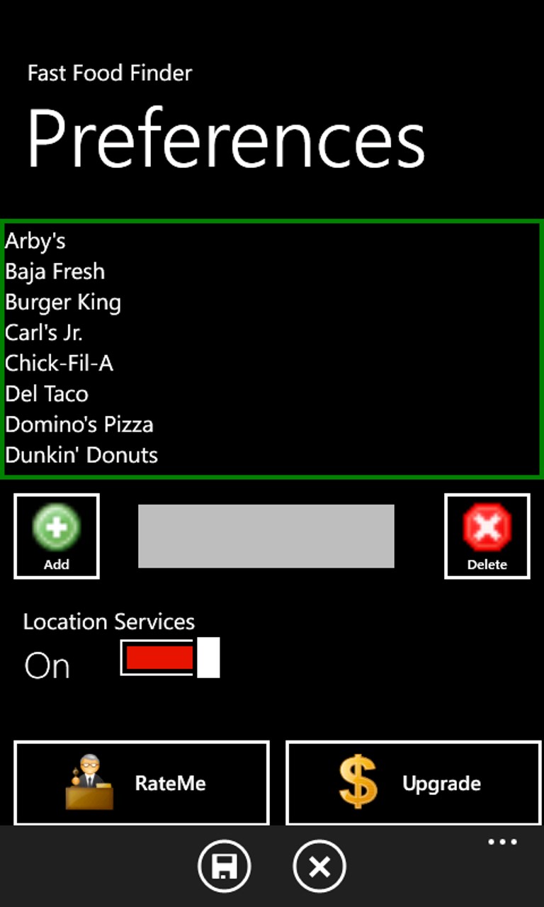 Fast Food Finder screenshot